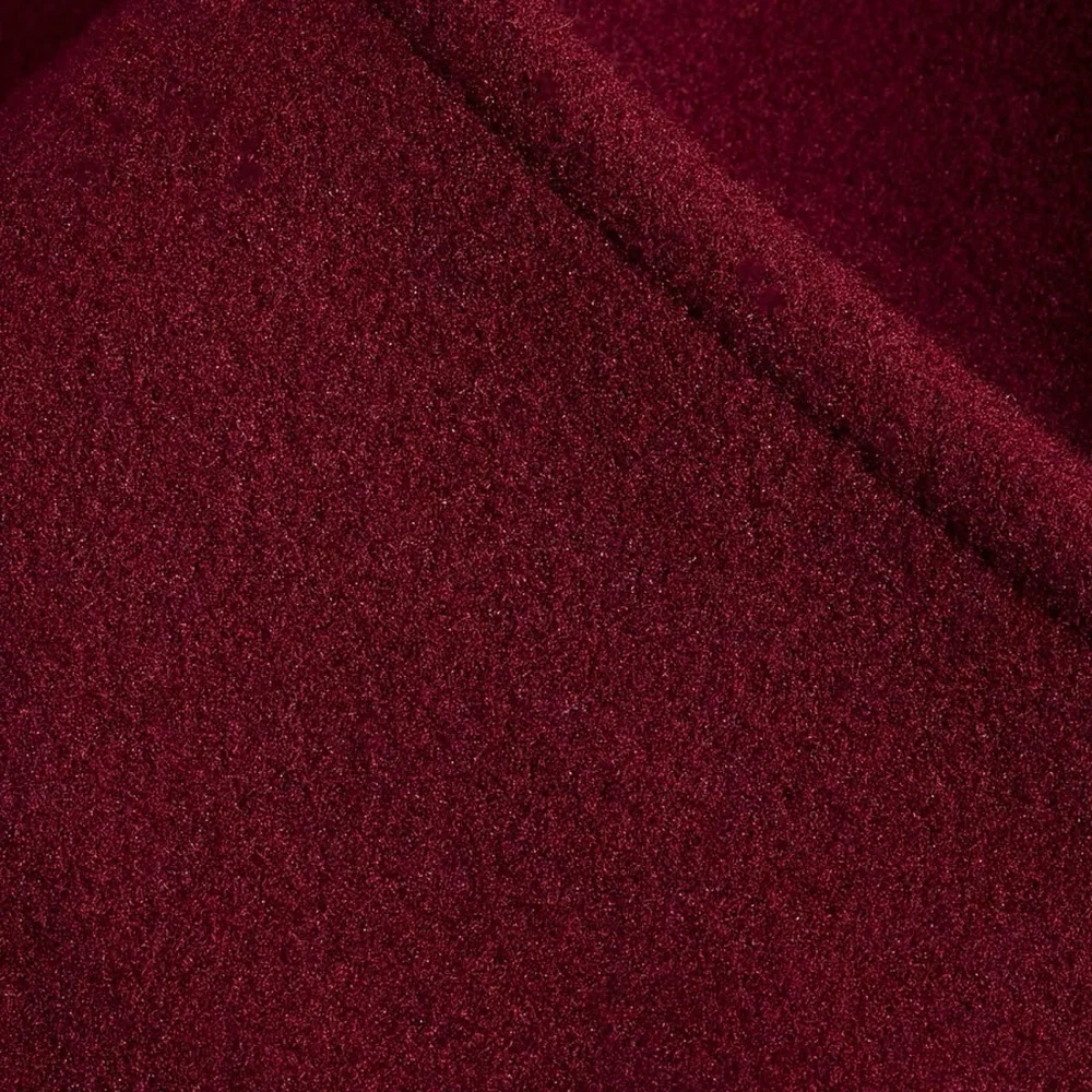 Chic Burgundy and Black Cape Coat size M/L